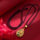 Koi Fish Lotus Leaf Copper Luck Necklace Pendant Koi Fish Lotus Leaf Copper Luck Necklace Pendant