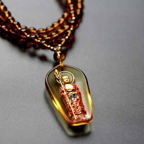 Ksitigarbha Buddha Liuli Compassion Amulet Pendant Ksitigarbha Buddha Liuli Compassion Amulet Pendant