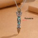 Dorje Vajra Dzi Bead Wealth Necklace Pendant Dorje Vajra Dzi Bead Wealth Necklace Pendant
