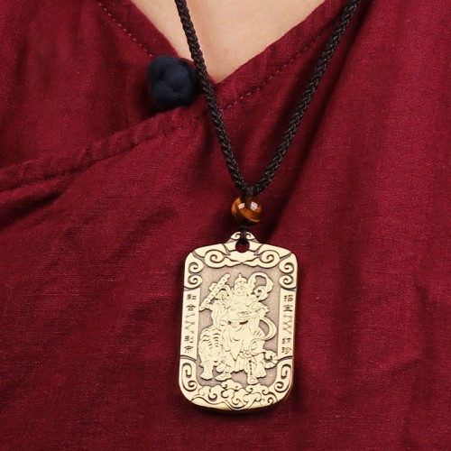 Zhao Gongming Copper Protection Necklace Pendant