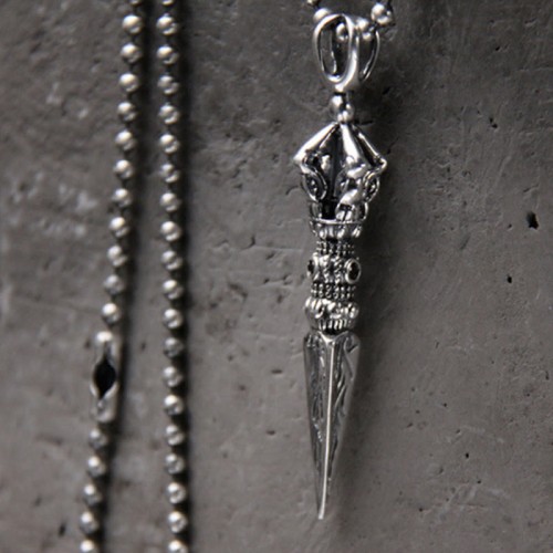925 Sterling Silver Dorje Vajra Enlightenment Necklace 925 Sterling Silver Dorje Vajra Enlightenment Necklace