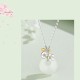 925 Silver Chalcedony Twelve Months Flower Harmony Pendant 925 Silver Chalcedony Twelve Months Flower Harmony Pendant