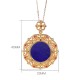 925 Sterling Silver Plated Gold Lazurite Positive Necklace 925 Sterling Silver Plated Gold Lazurite Positive Necklace