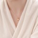 925 Silver Gold-Plated Garnet Crystal Necklace 925 Silver Gold-Plated Garnet Crystal Necklace