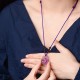 Amethyst Citrine Nine-Tailed Fox Luck Necklace Pendant Amethyst Citrine Nine-Tailed Fox Luck Necklace Pendant