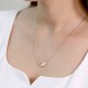 925 Silver White Jade Dolphin Luck Necklace
