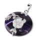 Various Crystal Amethyst Green Aventurine Flower Necklace Various Crystal Amethyst Green Aventurine Flower Necklace