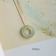 Round Jade Peace Buckle Luck Necklace Pendant Round Jade Peace Buckle Luck Necklace Pendant