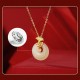 Sterling Silver Hetian Jade Carnation Flower Prosperity Necklace Sterling Silver Hetian Jade Carnation Flower Prosperity Necklace