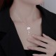 Sterling Silver Lotus Flower Enlightenment Necklace Pendant