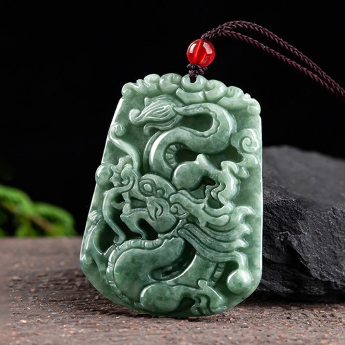 Chinese Zodiac Dragon Jade Strength Necklace Chinese Zodiac Dragon Jade Strength Necklace