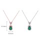 925 Silver Green Chalcedony Butterfly Courage Necklace 925 Silver Green Chalcedony Butterfly Courage Necklace