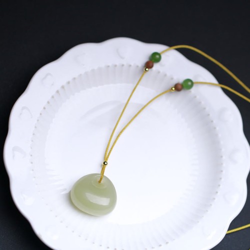 Hetian Jade Small Bag Prosperity String Necklace Pendant Hetian Jade Small Bag Prosperity String Necklace Pendant