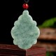 Natural Jade Kalanchoe Flower Luck Necklace Pendant