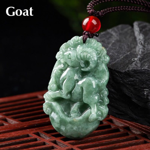 Natural Jade 12 Chinese Zodiac Prosperity Necklace Natural Jade 12 Chinese Zodiac Prosperity Necklace