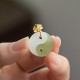Yin Yang Jade 18K Gold Prosperity Necklace Pendant Yin Yang Jade 18K Gold Prosperity Necklace Pendant