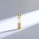 925 Sterling Silver Hetian White Jade Bamboo Happiness Necklace 925 Sterling Silver Hetian White Jade Bamboo Happiness Necklace