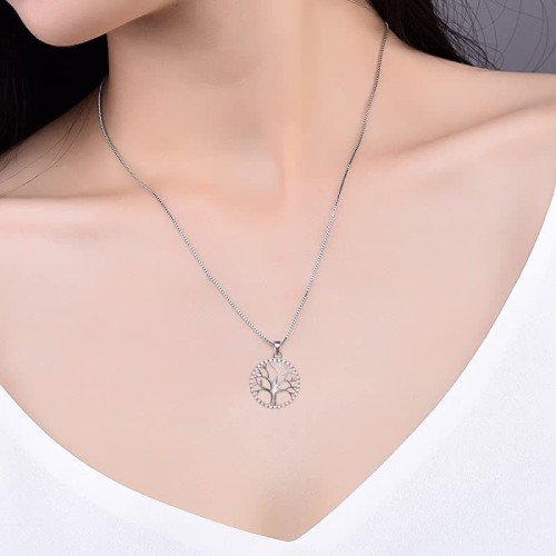 Tree of Life Sterling Silver Creation Necklace Pendant Tree of Life Sterling Silver Creation Necklace Pendant