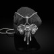Elephant Pewter Titanium Strength Necklace Pendant