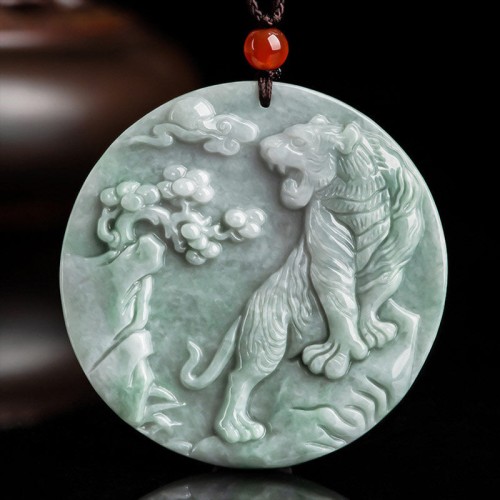 Chinese Zodiac Tiger Jade Protection Necklace Chinese Zodiac Tiger Jade Protection Necklace