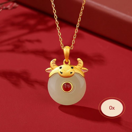 925 Sterling Silver Dragon Year Jade Protection Necklace Pendant 925 Sterling Silver Dragon Year Jade Protection Necklace Pendant