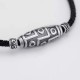 999 Silver Nine-Eye Dzi Bead Protection Necklace 999 Silver Nine-Eye Dzi Bead Protection Necklace