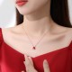 925 Sterling Silver Year of the Dragon Red Agate Necklace 925 Sterling Silver Year of the Dragon Red Agate Necklace