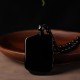Black Obsidian Elephant Protection Key Chain Necklace Pendant