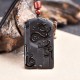 Black Obsidian Dragon Phoenix Success Necklace
