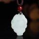 Natural Jade Nine-Tailed Fox Prosperity Necklace