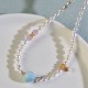 Sterling Silver Pearl Larimar Sincerity Necklace Pendant Sterling Silver Pearl Larimar Sincerity Necklace Pendant