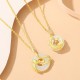 Dragon Jade Golden Dragon Peace Necklace Pendant Dragon Jade Golden Dragon Peace Necklace Pendant