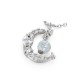 Strawberry Quartz Blue Crystal Love Healing Necklace