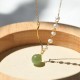 Hetian Jade Pearl Luck Bead Necklace Hetian Jade Pearl Luck Bead Necklace