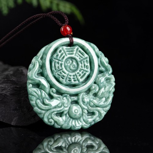 Dragon Jade Yin Yang Balance Necklace
