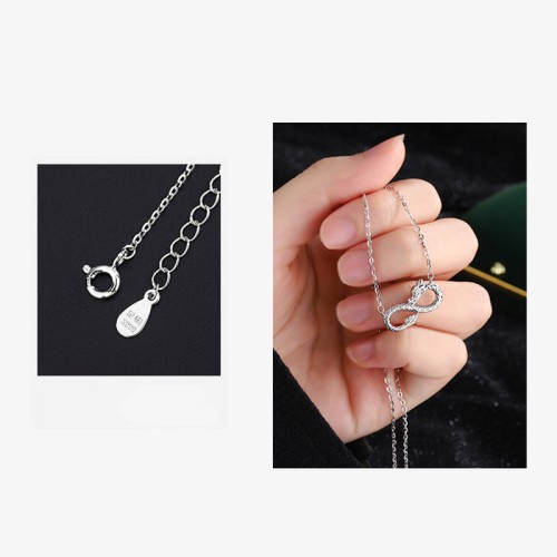 Sterling Silver Year of the Dragon Endless Knot Necklace Sterling Silver Year of the Dragon Endless Knot Necklace