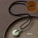 Round Jade Peace Buckle Luck Necklace Round Jade Peace Buckle Luck Necklace