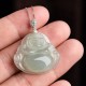 925 Sterling Silver Jade Laughing Buddha Necklace 925 Sterling Silver Jade Laughing Buddha Necklace