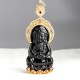 925 Sterling Silver Black Jade Kwan Yin Wealth Necklace 925 Sterling Silver Black Jade Kwan Yin Wealth Necklace