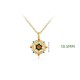 925 Sterling Silver Lotus Flower Zircon Necklace 925 Sterling Silver Lotus Flower Zircon Necklace