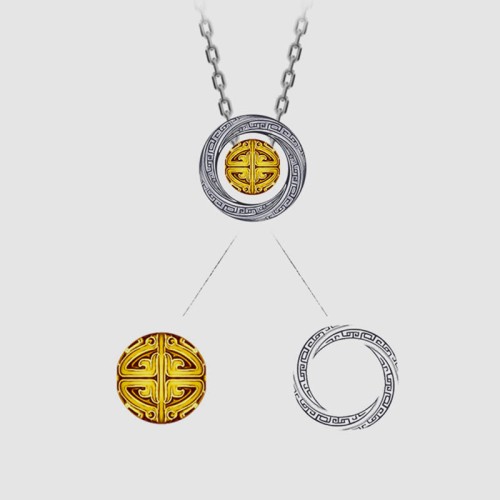 Mobius Lucky Bead Wealth Necklace