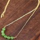 14K Gold Plated Hetian Cyan Jade Luck Necklace 14K Gold Plated Hetian Cyan Jade Luck Necklace