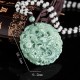 Chinese Zodiac Dragon Jade Fortune Necklace