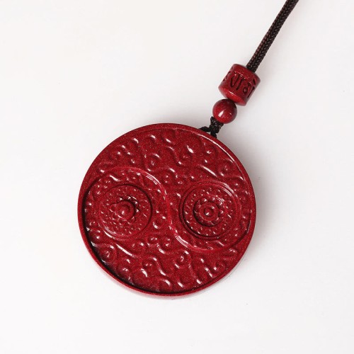 Cinnabar Yin Yang Evil Spirits Protection Pendant Cinnabar Yin Yang Evil Spirits Protection Pendant