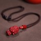 Chinese Zodiac Cinnabar Amulet Evil Spirit Protection Necklace Pendant Chinese Zodiac Cinnabar Amulet Evil Spirit Protection Necklace Pendant