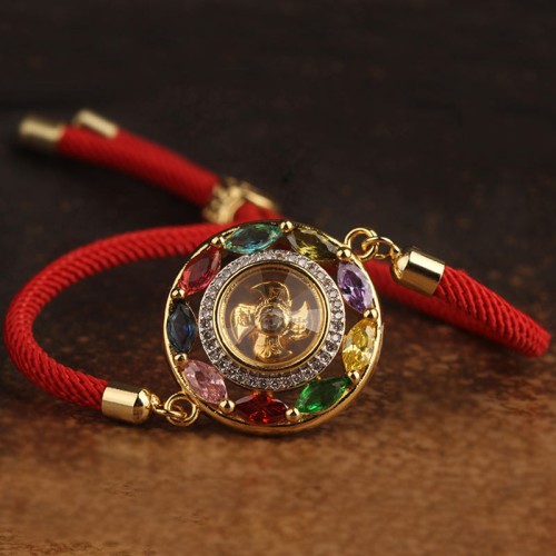Colorful Zircon Copper Wealth Luck Necklace Pendant Colorful Zircon Copper Wealth Luck Necklace Pendant