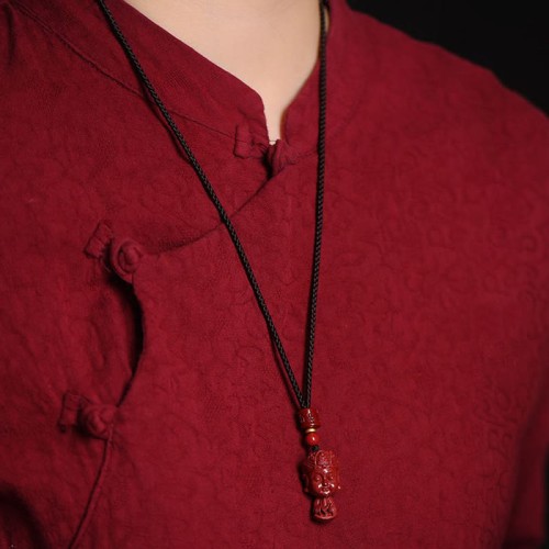 Chinese Zodiac Cinnabar Amulet Evil Spirit Protection Necklace Pendant Chinese Zodiac Cinnabar Amulet Evil Spirit Protection Necklace Pendant