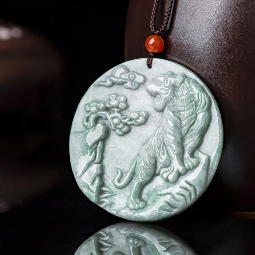 Chinese Zodiac Tiger Jade Protection Necklace Chinese Zodiac Tiger Jade Protection Necklace