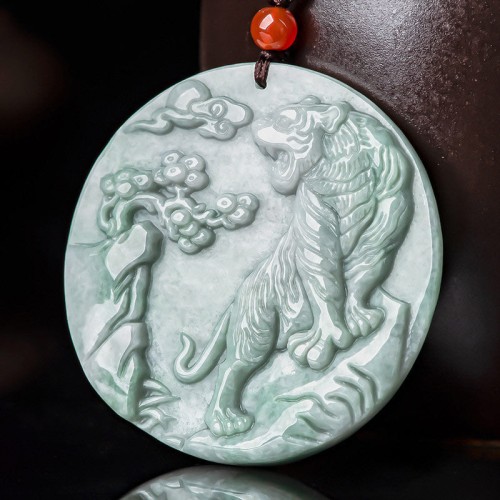 Chinese Zodiac Tiger Jade Protection Necklace Chinese Zodiac Tiger Jade Protection Necklace