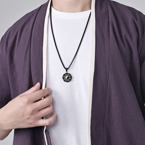Bagua Yin Yang Titanium Steel Balance Necklace Bagua Yin Yang Titanium Steel Balance Necklace